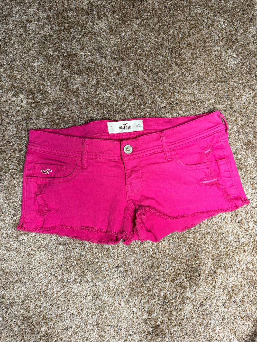 Y2K Hollister Micro Mini Shorts Bundle (3 Pairs) Size 3 | Low Rise Cheeky Denim - Picture 5 of 8